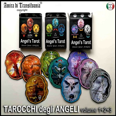 Engel Tarot Kartendeck Orakel Vintage Lesen 72 Arkane Antik Selten