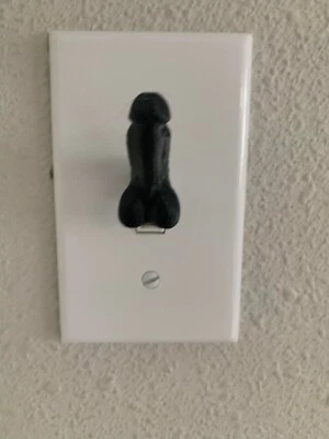 SENAC LLC (4) Novelty Gag Gift Joke Penis Dick Cap Covers For Light Switch Fit Standard