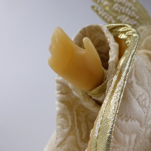 Ángel de Navidad cabeza de cera manos de cera perímetro Felicitas Kreutzer 63 cm (10) - Imagen 20 de 24