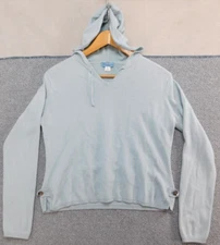 Provence D Amour Sweater Womens  Medium Silk Angora Blend Cozy Minimalist Green