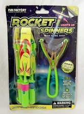 Rocket Spinners LED Glow Flyers   NEW Slingshot Flying Toy Outdoor