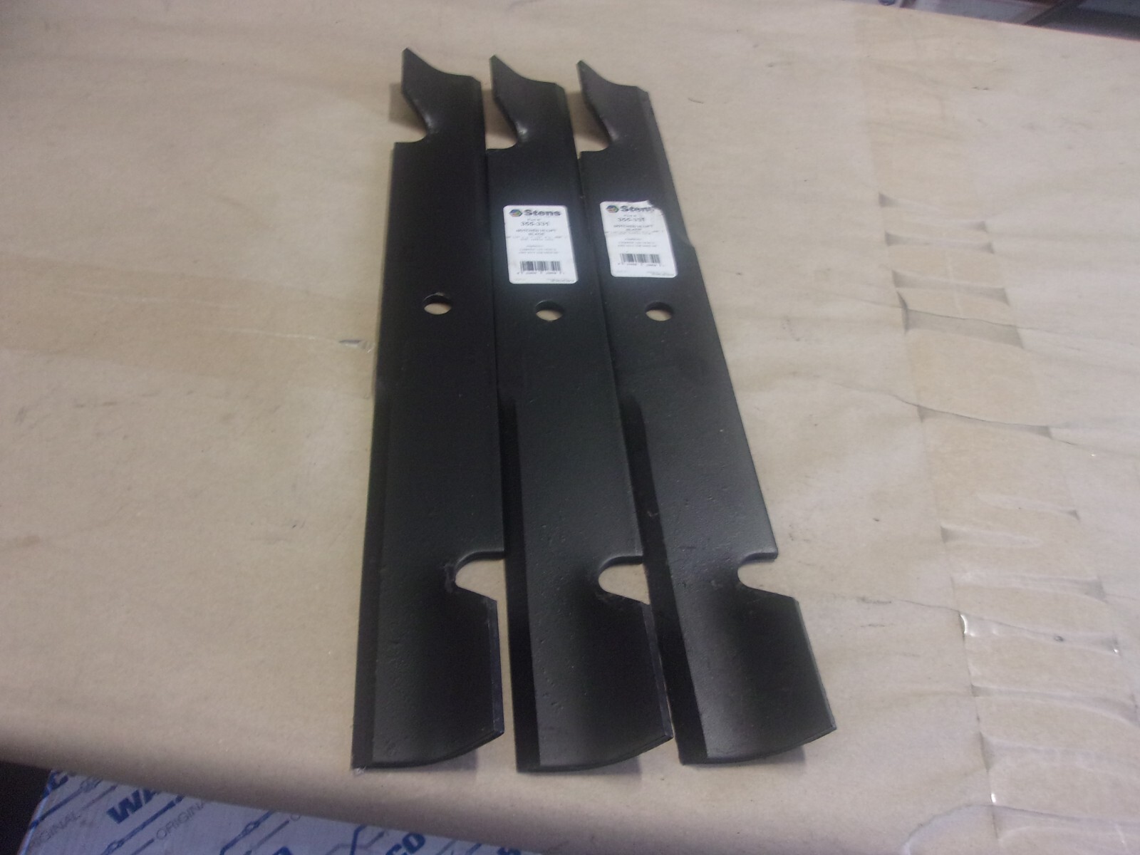 Lotto Di 2 Lame Dentellate OEM EXmark Hi-Lift 103-2530 Lazer Z AC - Foto 12