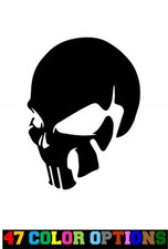Vinyl Decal Truck Car Sticker Laptop - Horror Zombie Halloween Profile Skull
