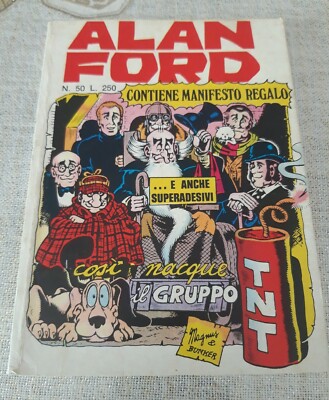 1973 Alan Ford Horn No. 50 + Stickers & Posters GREAT Original Not Returned