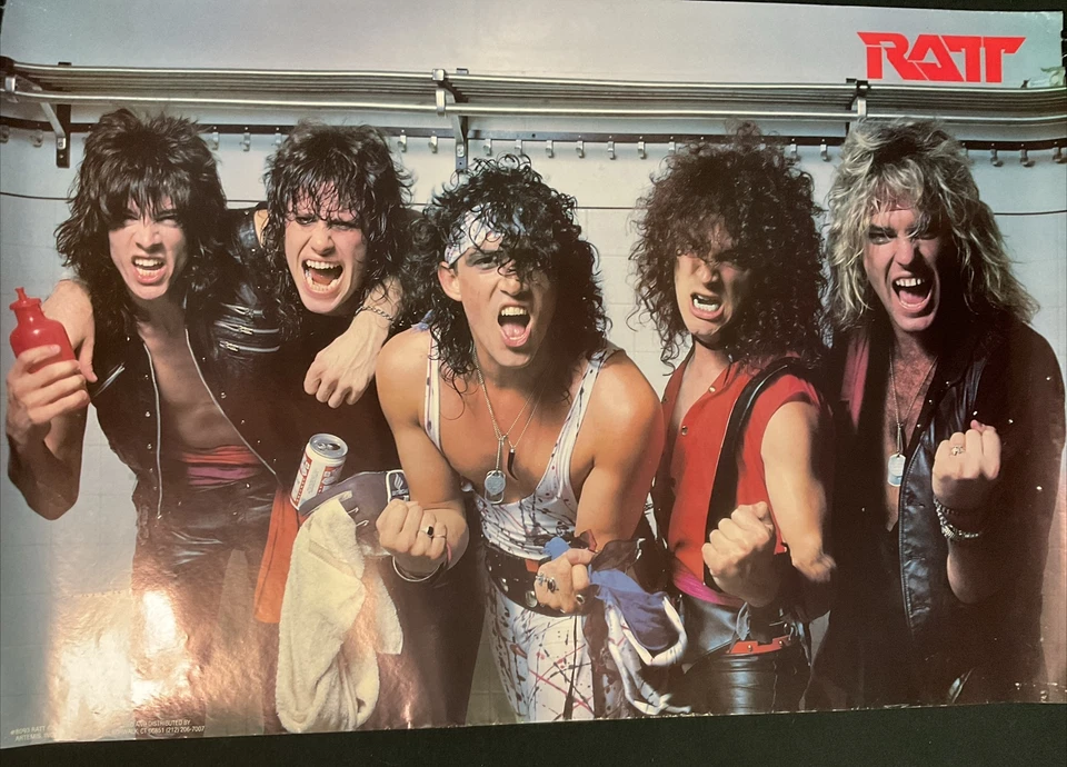 "Póster RATT - Vintage 1984 MUY RARO - #8093 - 24"" X 35 1/2""" Foto 2 de 4
