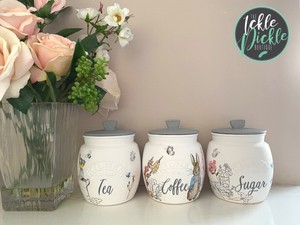 peter rabbit tea coffee sugar set