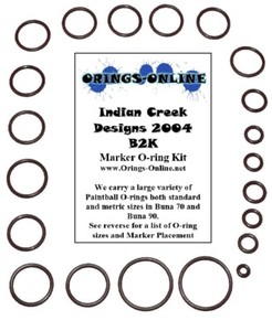 Indian Creek Designs Icd 04 B2k Paintball Marker O Ring Kit X 2 Rebuilds Ebay