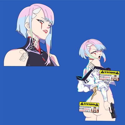 Lucy Cyberpunk Edgerunners V2 Weatherproof Anime Sticker Car Decal