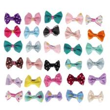 30PCS Bowknot Alligator Pet Dog Hair Clips Barrettes for Girls Small Pet Bows
