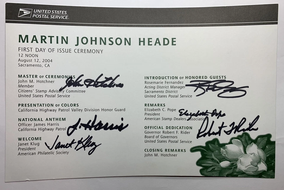 2004 COVER AND COLLECTABLE WITH FIRST DAY OF ISSUE CEREMONY SIGNATURES - Image 2 of 4