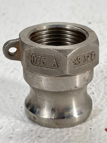075-A-SS 3/4" FNPT x Male Cam & Groove Stainless Steel Camlock Fitting - Picture 7 of 10