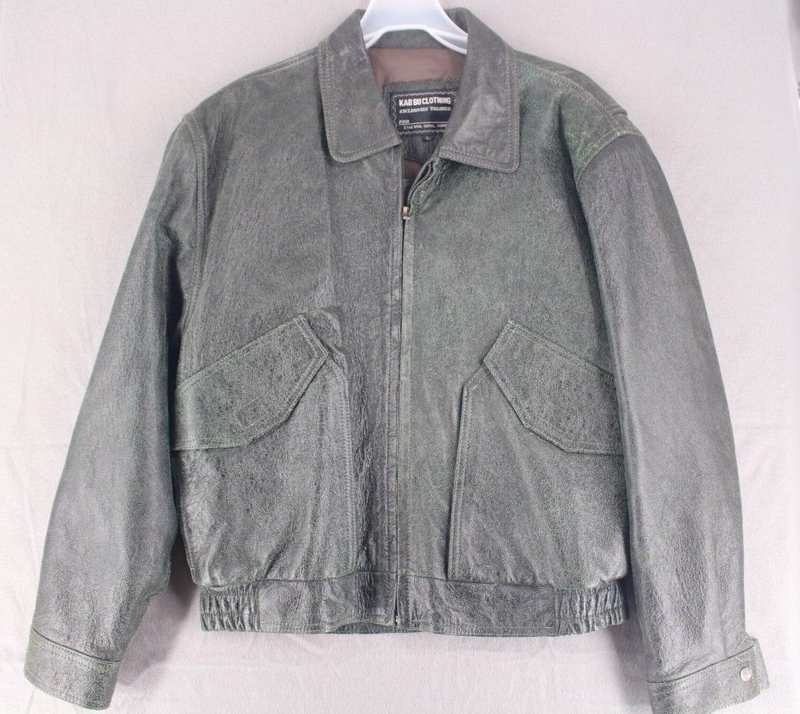Vintage Kab Bu Clothing Bomber Jacket Mens Large Quilted Vintage Kab Bu Clothing Bomber Jacket Mens Large Quilted