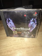 Over Blood PS1 Sony PlayStation Japanese  Complete Crack on Case