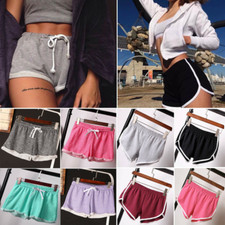Women's Sports Shorts Yoga Gym Lady Jogging Lounge Summer Beach Pants Casual C