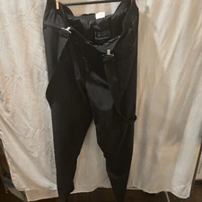 SUN MOUNTAIN OUTERWEAR  Rain Pants Men’s Black Cumulus zip legs pocket  Size XL