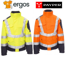 FREEWAY Payper Giubbotto Uomo Alta Visibilità da Lavoro Giacca 3M Impermeabile