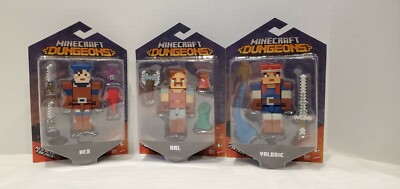 Minecraft Dungeons Single Figure Pack & Accessories-Mojang-Hex, Hal, Valorie