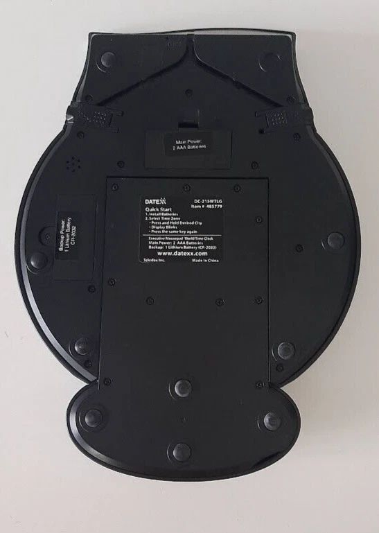 Datexx World Clock Calculator Executive Mousepad Black Digital DC-215wtg Vintage - Image 4 of 4