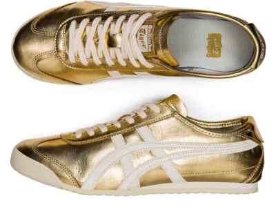 Onitsuka Tiger MEXICO 66 1183B566 201 THL7C2 9401 Gold White | eBay