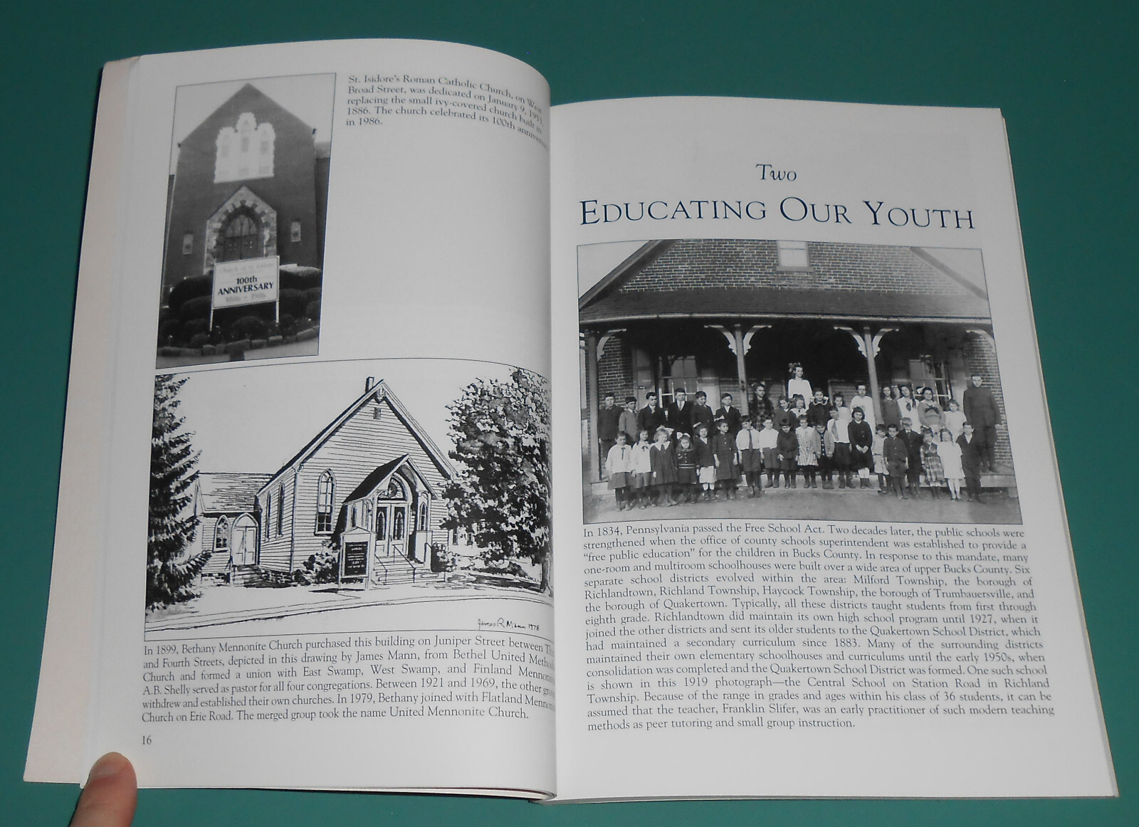 Quakertown PA Carolyn Potser History Photos Quakers Churches Bucks