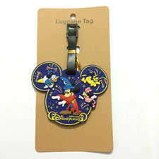 Image of DISNEYLAND MICKEY MOUSE LUGGAGE TAG LABEL TAG ID ADDRESS TAG