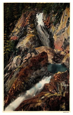 VT Vermont The Cascade Lake Dunmore Green Mountains Posted 1938 Linen Postcard