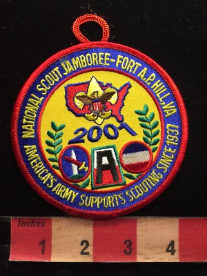 ARMY SUPPORTS 2001 National Scout Jamboree Boy Scouts Patch Fort AP ...
