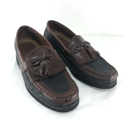 Johnston & Murphy JM Flex Brown Sheepskin Kiltie Tassel Loafers Shoes Mens 9.5 M johnston_murphy-  main image 3