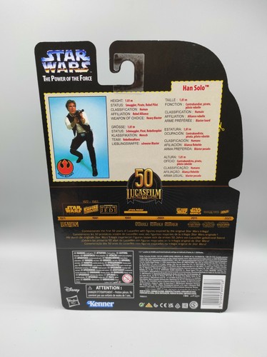 Star Wars Black Series Han Solo Power Of the Force 50th Damage Box /Caja dañada - Imagen 2 de 3