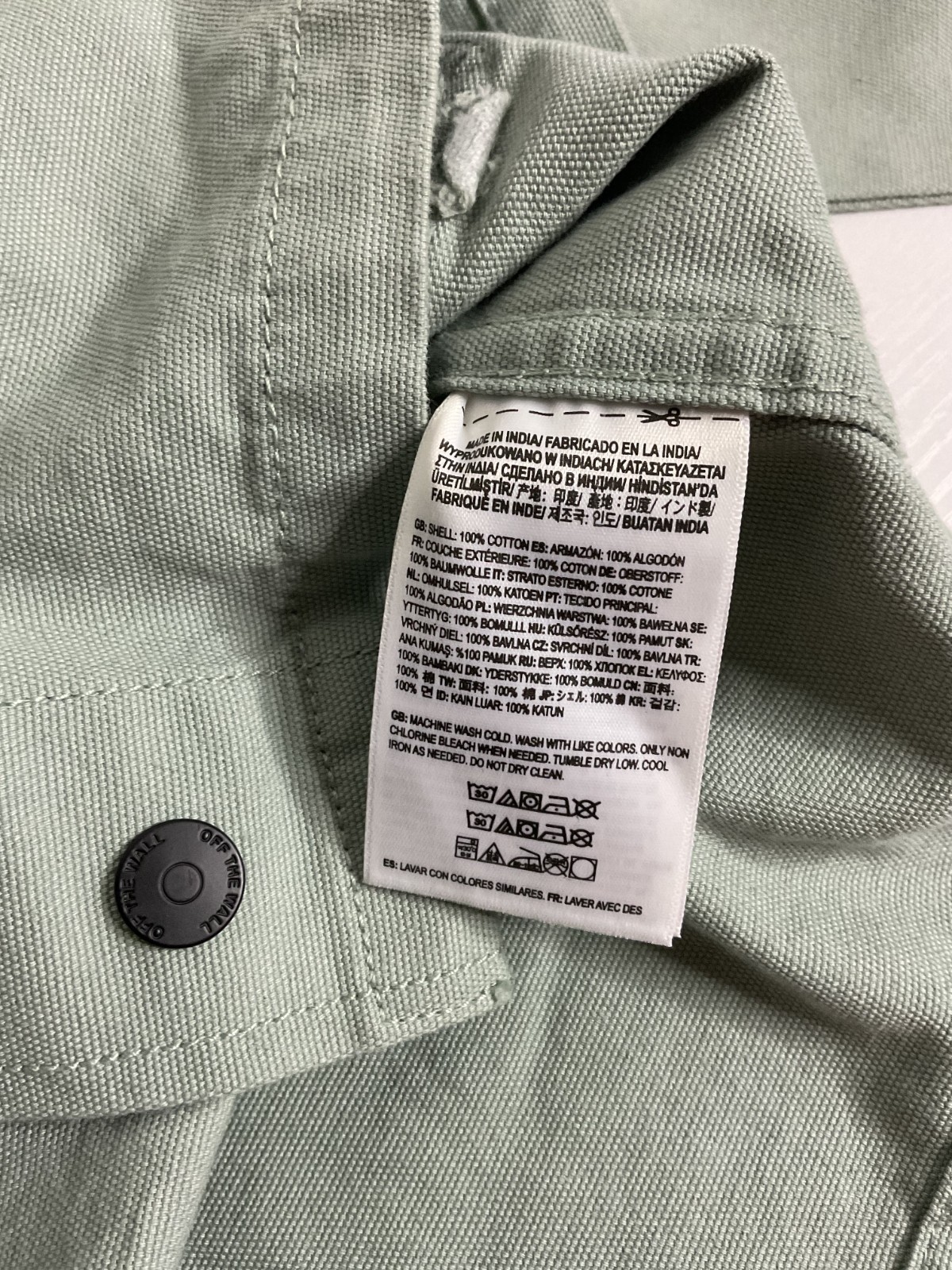 Vans Men's Drill Chore Corduroy Collar Coat Jacket Light Blue Size XL image 9