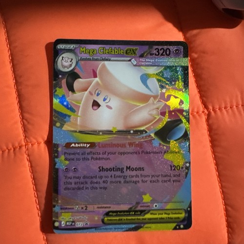 Mega Clefable Ex 72 Black Star Mega Evolution Promo Card - near mint ...
