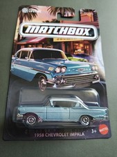 2025??Matchbox??Local Cruisers #1???? 1958 Chevrolet® Impala SILVER BLUE NEW