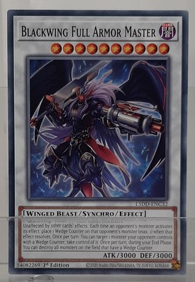 YUGIOH - Blackwing Full Armor Master - L5DD-ENC32 - Legendary 5D's Deck - EN/NM