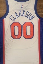 Jordan Clarkson Signed Autographed New York Knicks Nike City Jersey PSA/DNA COA
