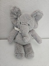 Pottery Barn Kids PBK Elephant Plush Stuffed Animal Lovey 11" Gray