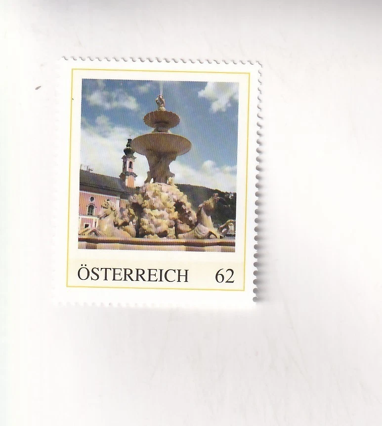 BRIEFMARKE PM Österreich BAROCK - SALZBURG Residenzbrunnen postfrisch - Bild 1 von 1