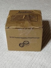 12 oz Double Insulated Food Jar Stainless Steel Thermo Pink Cute Animal Design A