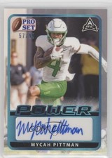 2021 Leaf Pro Set Power Base Platinum Spectrum Foil 57/99 Mycah Pittman Auto wd7