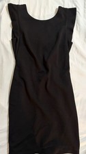 BAILEY 44 Black Sleeveless Work Dress Full Zip Stretch Sz S