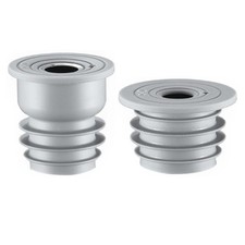 RecDec 2 Pack Washing Machine Drain Hose Seal Plug Odor-Free Silicone Gray