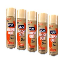 5 Pack Vo5 Hair Spray Brush Out Crystal Clear 14 Hour Hold 8.5 Oz Each
