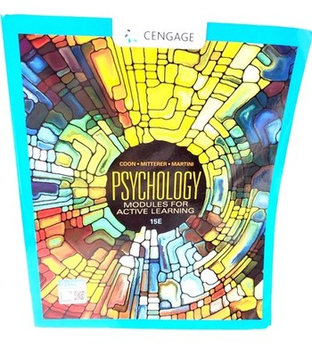 Mindtap Course List Ser.: Psychology : Modules for Active Learning by Dennis...