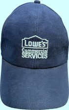 Lowes Commercial Services Hat Navy Blue Strapback Cap 1 Size Employee Uniform