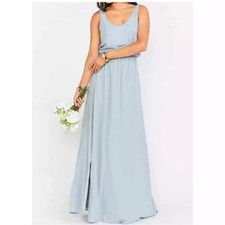 Show Me Your Mumu Silver Sage Crisp Kendall Maxi Dress Women's Size Small