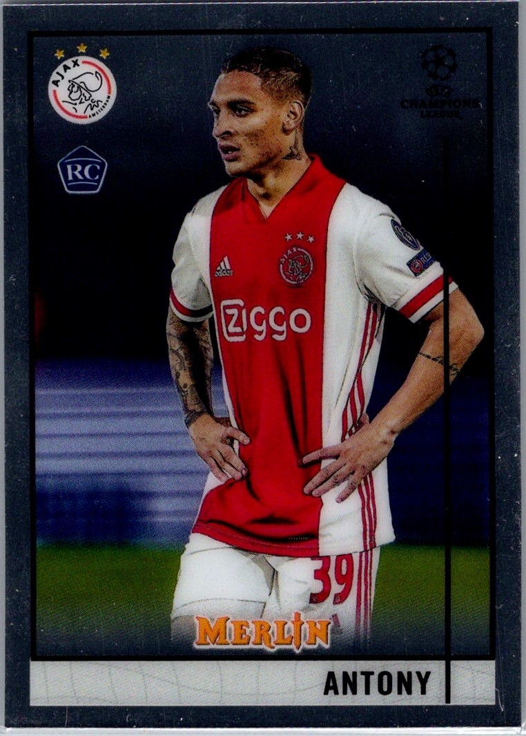 2020-21 Topps Merlin Collection Chrome UCL #45 Antony RC AJAX