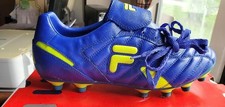 Fila FORZA LEATHER/syn Football Soccer Cleat royal Blue Classic US Size 10.5