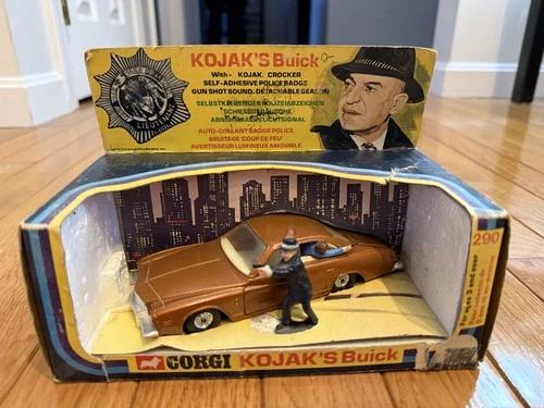 Vintage 1970's Corgi 290 Kojak's Buick Regal Sedan With Figures and Box READ