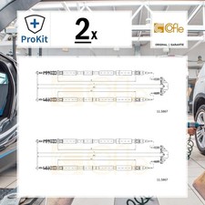 2x ORIGINAL® Cofle Seilzug, Feststellbremse für Opel ZAFIRA / ZAFIRA FAMILY B