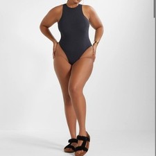 NWT SKIMS x FENDI Limited Edition Black High Neck Bodysuit