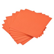 Orange EVA Foam Sheets 10 x 10 Inch 3mm Thickness for Crafts DIY Projects, 8 Pcs